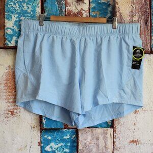 Women's Athletic Works Running Shorts 3.5 Inseam XXXLARGE Blue Magic NEW